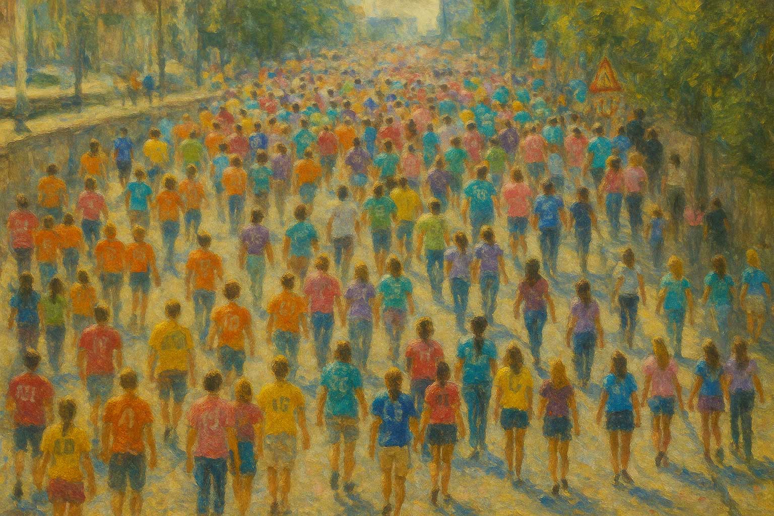 Tisuće maturanata u šarenim majicama sudjeluju u tradicionalnoj norijadi na ulicama Zagreba, slaveći završetak srednjoškolskog obrazovanja.